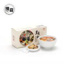 Dried vegetables egg concentrated mushroom soup